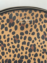 Load image into Gallery viewer, Kate Spade Spencer Dome Crossbody Leopard Double Zip Brown Leather Bag