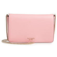 Load image into Gallery viewer, Kate Spade Crossbody Womens Small Pink Leather Clutch Slim Sylvia Chain