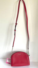 Load image into Gallery viewer, Kate Spade Crossbody Womens Small Red Leather Dome Spencer Double Zip