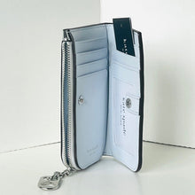 Load image into Gallery viewer, White wallet with a chain detail on a white background