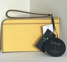 Load image into Gallery viewer, Kate Spade Disney L-Zip Wristlet Beauty And The Beast Medium Wallet Mrs Potts Chip