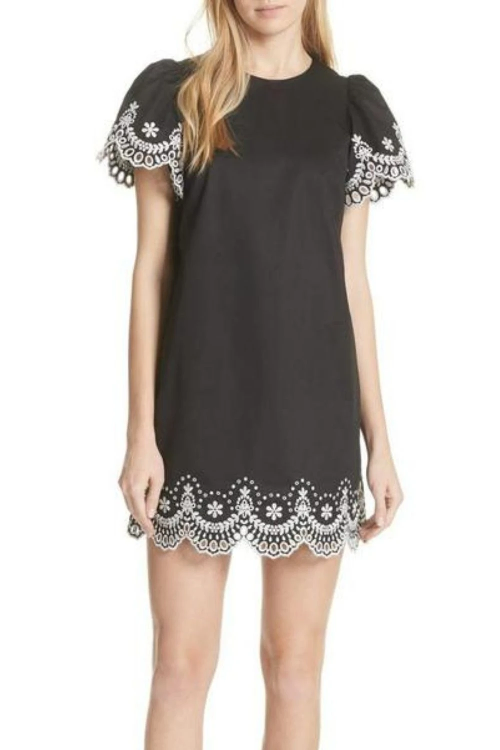 kate spade floral embroidered dress Kate Spade New York Summer Flowers Tiered Dress Women's Clothing Cream Multi : 4