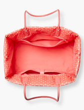Load image into Gallery viewer, Kate Spade Everything Puffy Large Tote Dots Pink Nylon Leather Shoulder Bag