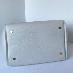 Kate Spade Gramercy Extra Large White Tote Pebbled Roomy Soft Shoulder Bag