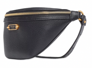 Kate Spade Gramercy Medium Belt Bag Black Leather Adjustable Strap Fanny Pack