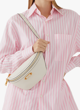 Load image into Gallery viewer, Kate Spade Gramercy Medium Belt Bag White Leather Adjustable Strap Fanny Pack