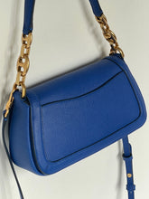 Load image into Gallery viewer, Kate Spade Gramercy Small Flap Shoulder Bag Blueberry Leather Crossbody Chain