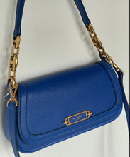 Load image into Gallery viewer, Kate Spade Gramercy Small Flap Shoulder Bag Blueberry Leather Crossbody Chain