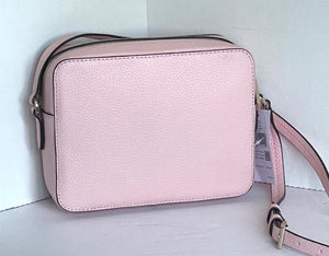 Kate Spade Hayes Camera Bag Medium Crossbody Pink Leather Tassels