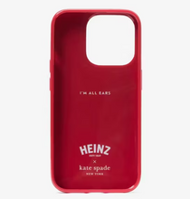 Load image into Gallery viewer, Kate Spade Heinz iPhone 15 Pro Case Glitter Red Ketchup Magsafe Collection