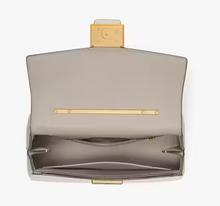 Load image into Gallery viewer, Kate Spade Katy Bamboo Medium Top-handle White Leather Crossbody Bag