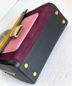 Kate Spade Katy Medium Top-handle Bag Colorblock Suede Leather Crossbody