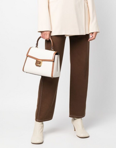 Kate Spade Katy Medium Top-handle Bag Colorblock White Leather Crossbody