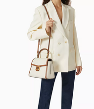 Load image into Gallery viewer, Kate Spade Katy Medium Top-handle Bag Colorblock White Leather Crossbody