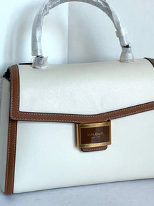 Kate Spade Katy Medium Top-handle Bag Colorblock White Leather Crossbody