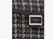Load image into Gallery viewer, Kate Spade Katy Medium Top-handle Tweed Crossbody Bag Black Leather Orig PKG