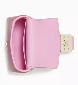 Kate Spade Katy Shiny Micro Crossbody Pink Leather Mini Shoulder Bag