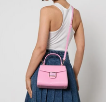 Load image into Gallery viewer, Kate Spade Katy Shiny Small Top-handle Pink Crossbody Shoulder Bag Mandeville