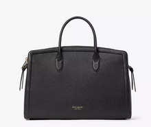 Load image into Gallery viewer, Kate Spade Knott Commuter Bag Laptop Tote Womens Black Large Leather ORIG PKG