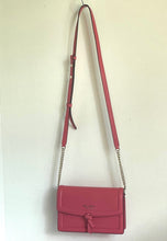 Load image into Gallery viewer, Kate Spade Knott Flap Small Crossbody Womens Pink Leather Shoulder Bag, Orchid