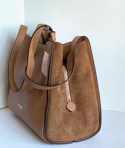Kate Spade Knott Large Shoulder Bag Brown Leather Satchel 13in Laptop Bungalow