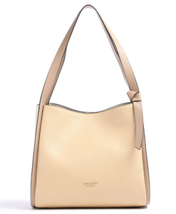 Kate Spade Knott Large Shoulder Bag Tan Colorblock Leather Satchel ORIGPKG