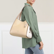 Load image into Gallery viewer, Kate Spade Knott Large Shoulder Bag Tan Colorblock Leather Satchel ORIGPKG