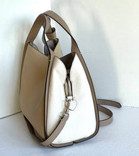 Load image into Gallery viewer, Kate Spade Knott Medium Crossbody Beige Leather Satchel Shoulder Bag Colorblock