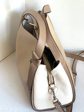 Load image into Gallery viewer, Kate Spade Knott Medium Crossbody Beige Leather Satchel Shoulder Bag Colorblock