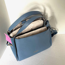 Load image into Gallery viewer, Kate Spade Knott Medium Crossbody Blue Leather Suede Satchel Bag Manta