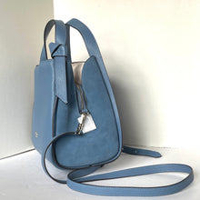 Load image into Gallery viewer, Kate Spade Knott Medium Crossbody Blue Leather Suede Satchel Bag Manta