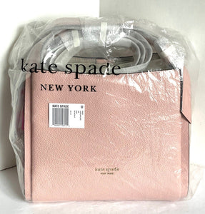 Kate Spade Knott Medium Crossbody Mochi Pink Leather Satchel Shoulder Bag