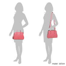 Load image into Gallery viewer, Kate Spade Knott Medium Satchel Pink Leather Crossbody Shoulder Bag Orchid