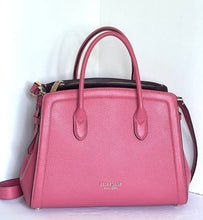 Load image into Gallery viewer, Kate Spade Knott Medium Satchel Pink Leather Crossbody Shoulder Bag Orchid