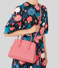 Load image into Gallery viewer, Kate Spade Knott Medium Satchel Pink Leather Crossbody Shoulder Bag Orchid