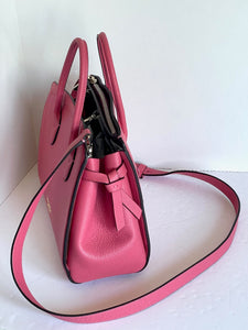 Kate Spade Knott Medium Satchel Pink Leather Crossbody Shoulder Bag Orchid