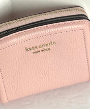 Load image into Gallery viewer, Kate Spade Knott Small Compact Wallet Womens Mochi Pink Leather Bifold Snap Coin