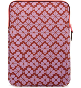 Kate Spade Laptop Sleeve Large Pink Neoprene Spade Flower Padded Computer