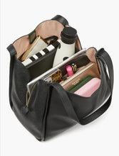 Load image into Gallery viewer, Kate Spade Large Knott Shoulder Bag Womens Black Leather Satchel 13in Laptop