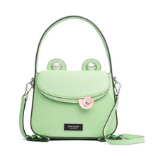 Load image into Gallery viewer, Kate Spade Lily Patent Leather 3D Frog Hobo Bag Green Purse Handbag Novelty