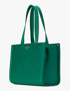 Kate Spade Little Better Sam Medium Tote Womens Green  Nylon Shoulder Bag