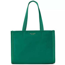 Load image into Gallery viewer, Kate Spade Little Better Sam Medium Tote Womens Green  Nylon Shoulder Bag