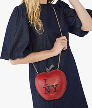 Load image into Gallery viewer, Kate Spade Love NY Big Apple Red Leather Small Crossbody Collection Shoulder Bag