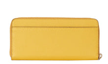 Load image into Gallery viewer, Kate Spade Margaux Wallet Womens Yellow Leather Slim Accordian Zip Boxed