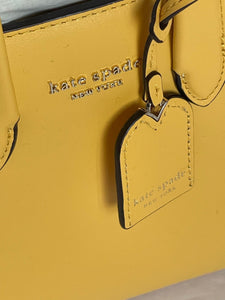 Kate Spade Manhattan Mini Tote Crossbody Yellow Leather Shoulder Bag
