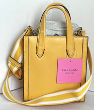 Load image into Gallery viewer, Kate Spade Mini Manhattan Crossbody Womens Yellow Leather Tote Shoulder Bag