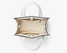 Load image into Gallery viewer, Kate Spade Manhattan Mini Tote Crossbody White Leather Shoulder Bag