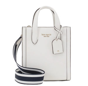 Kate Spade Manhattan Mini Tote Crossbody White Leather Shoulder Bag