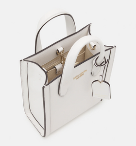 Kate Spade Manhattan Mini Tote Crossbody White Leather Shoulder Bag