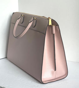 Kate Spade Morgan Laptop Work Bag Womens Pink Large Leather 16in Crossbody